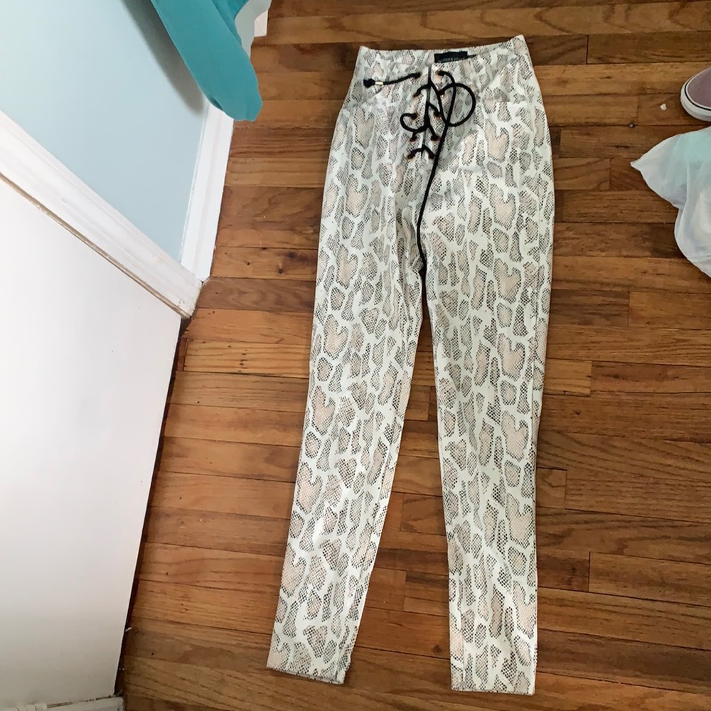 Snake skin pants!